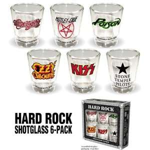  Hard Rock Shot Glasses 6 Pack