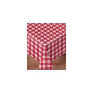  8108 DC11 Red Check Tablecovers Linen Like Toys & Games