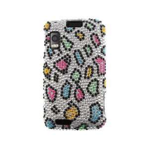  Diamond Design Phone Protector Cover Case Rainbow Leopard 