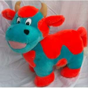  11 X 8 Plush Colorful Cow Doll Toy Toys & Games