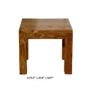  Simple Rectangular Thick Raw Wood Stool Table Ass754
