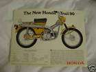 1969 Honda Trail 90 Motorcycle Flat