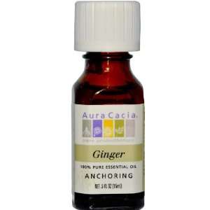  Aura Cacia Ginger, Essential Oil, 1/2 oz. bottle Health 