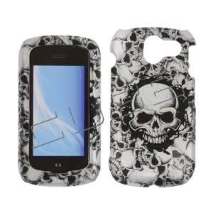  Pantech CDM8999 CDM 8999 Black with Silver Multiple Skulls 