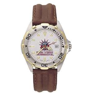  New York Rangers Mens All Star Watch w/Leather Band 