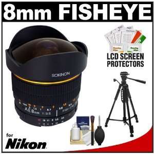  Rokinon 8mm f/3.5 Manual Focus / Auto Aperture Fisheye Lens 