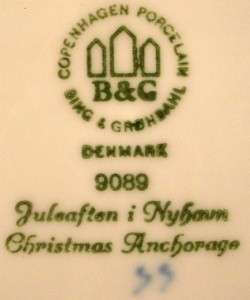 BING & GRONDAHL Christmas Anchorage 1989 Plate  