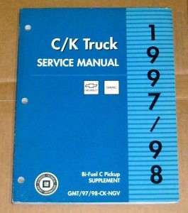1997 1998 C K Truck Bi Fuel Supplement Service Manual  