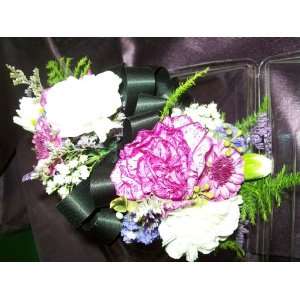  Three Mini Carnation Wrist Corsage 