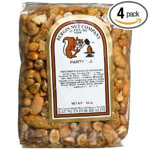 Bergin Nut Company Party Mix, 14 Ounce Bags (Pack of 4)  