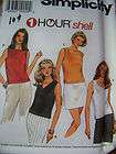 SIMPLICITY #7189 SIMPLE 1 HOUR SHELL TOP PATTERN L XL (18 24) uc 
