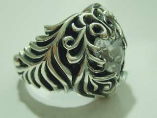 925 STERLING SILVER HEART RING SIZE 1O.5 *NEW* C Z.  