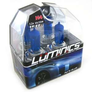  Luminics Pure Blue H4 / 9003 Car Headlight Bulb 6000K and 
