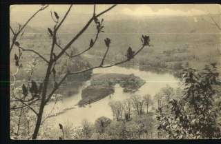 Old Postcard Question Mark River Towanda,Pennsylvania  