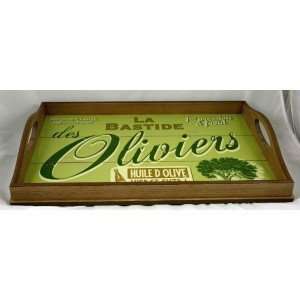  Wooden Tray Bastide des Oliviers 19x13