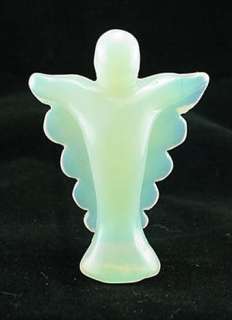 Hand Carved Opalite ANGEL Winged  