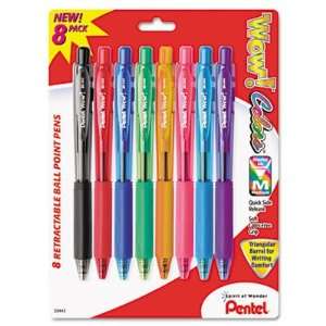  WOW Retractable Ballpoint Pen Med Pt Assorted Case Pack 4 
