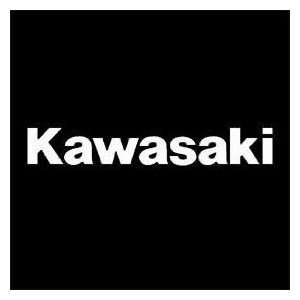   Die Cut Sticker 1ft. Logo   Kawasaki   White 09 94110 Automotive