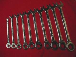   GearWrench 20 PC. Ratcheting Wrench Set 1/4 3/4 Inch & 6  18mm Metric