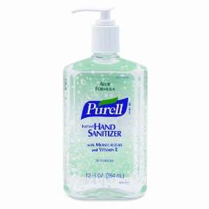 PURELL 9639 12 Instant Hand Sanitizer with Aloe, 12 fl oz Pump Bottle 