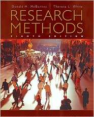 Research Methods, (0495602191), Donald H. McBurney, Textbooks   Barnes 