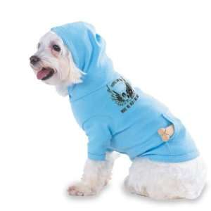   DEAD Hooded (Hoody) T Shirt with pocket for your Dog or Cat Size XS Lt