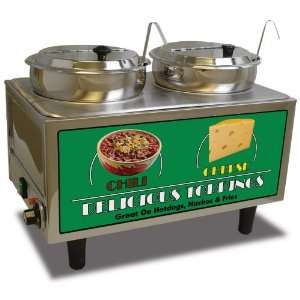  Benchmark Chili & Cheese dual well Warmer for snack bars 