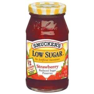 Smuckers Low Sugar Strawberry Preserves 10 oz (Pack of 12)  