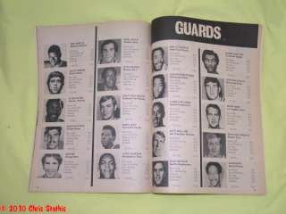 1972 All Star Sports Exclusive 11th Annual NBA Player  