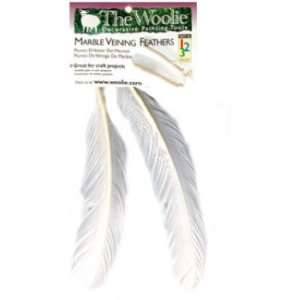  WOOLIE INC, THE 2 Pack 12 Marble Veining Feathers For 