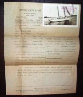 Yacht Typhoon Sale Notice & Photo, Wm Atkin, WW Nutting  