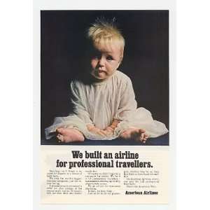  1968 American Airlines Professional Travellers Baby Print 