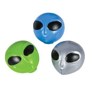 Lot of 3 Alien Splash Ball Splat SIFI Green Blue Gray party favor 