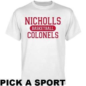  Nicholls State Colonels Custom Sport T Shirt   White 
