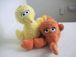 Sesame Street BIG BIRD & SNUFFY SNUFFLEUPAGUS Plush   