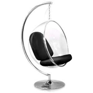  Eero Aarnio Bubble Chair With Black Seat Cushion + Indoor 