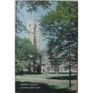 Rhodes College Alumni Directory 1986 Various Books