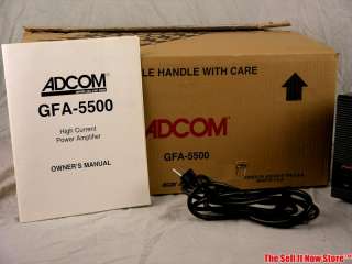  GFA 5500 GFA5500 Audiophile Stereo Power Amplifier Amp w/ Box & Accys