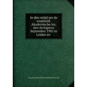   1905 te Leiden en . Gerardus Johannes Petrus Josephus Bolland Books