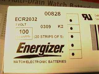 TEN (10) Energizer cr2032 Lithium Battery CR 2032 Watch  