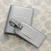Product Image. Title Silver Saffian Grain Passport Holder and Luggage 