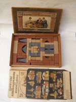 1900 ANKER BUILDING STONE BLOCK SET BOX 6 1/2 GAME  