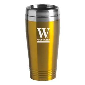  Wofford College   16 ounce Travel Mug Tumbler   Gold 
