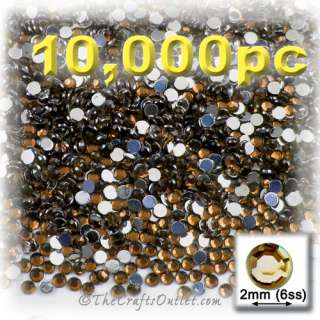 10,000pc Rhinestones crystals Round Shape made of Quality Acrylic 
