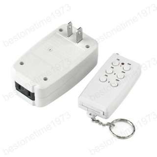 Wireless AC Power 3 Outlet Plug Switch Cable 110V 220V + Remote 