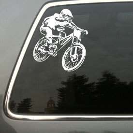 mountain biking xc downhill Car window decal sticker  