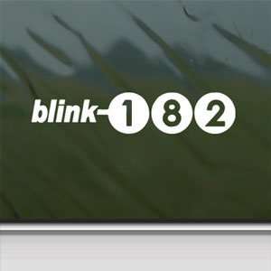  Blink 182 White Sticker Punk Rock Band Laptop Vinyl Window 