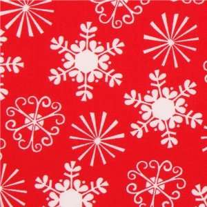  red Michael Miller Christmas fabric Little Flakes (Sold in 