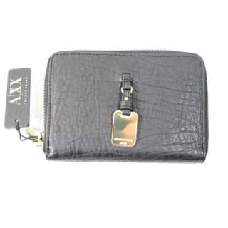 Armani Exchange A/X Womans Wallet Bi Fold Black 100% Authentic  