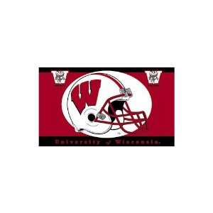 Wisconsin Badgers NCAA Premium 11 x 8 Two Sided Car Flag By BSI 